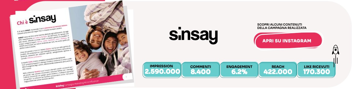campagna micro influencer sinsay minfluencer marketing