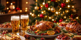 A Natale la birra conquista la tavola degli italiani Birra a Natale abbinata a piatti tradizionali del menu natalizio italiano