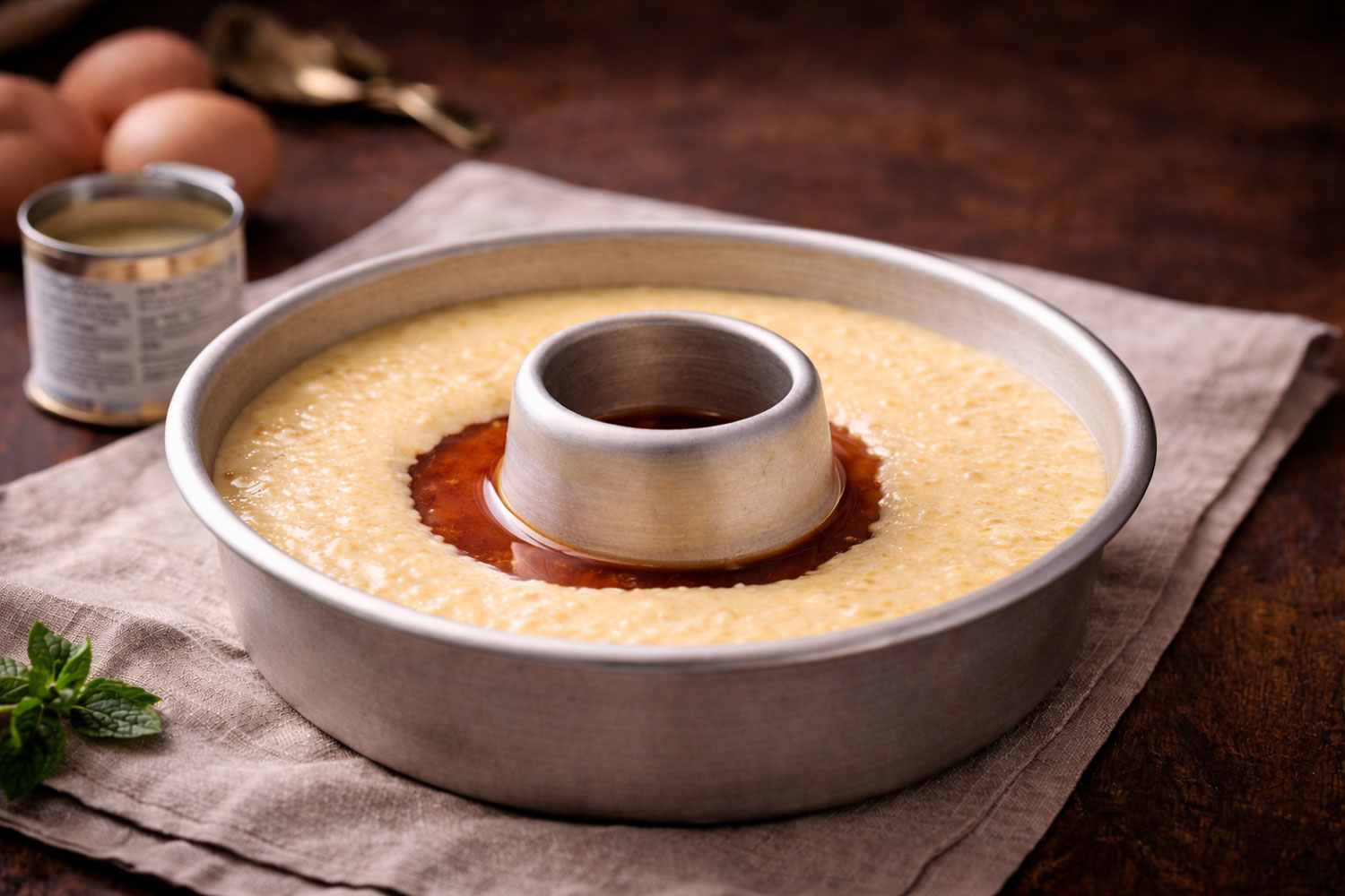 pudin brasiliano ricetta con crema pronta nello stampo
