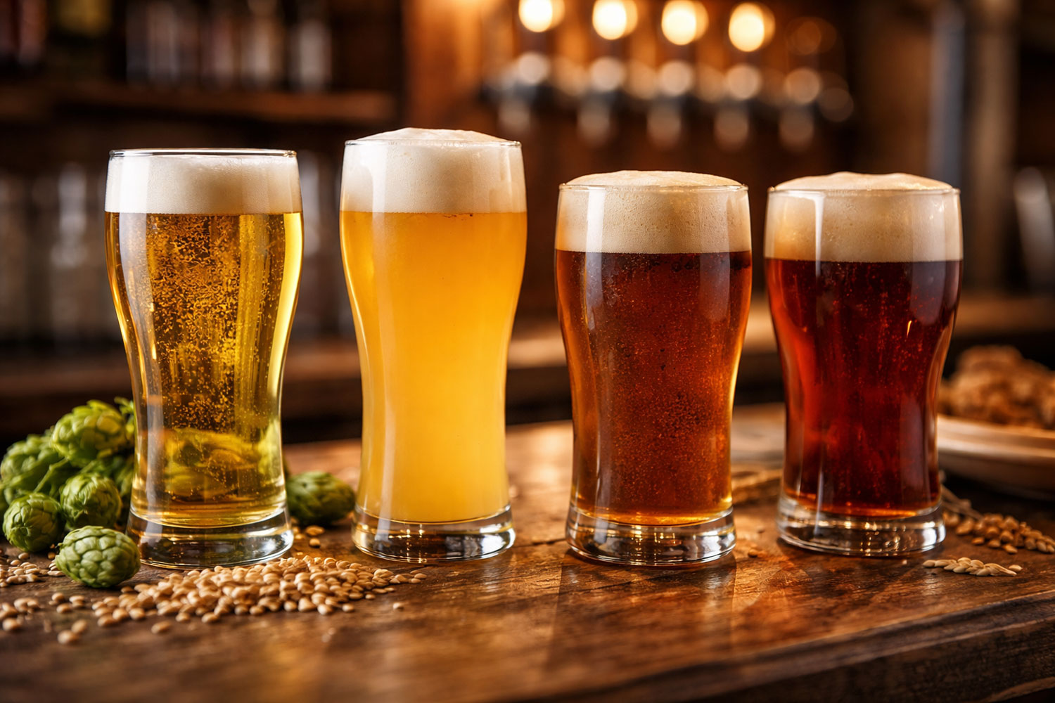 Colore e limpidezza della birra con schiuma persistente, torbidità variabile e differenti tonalità che rappresentano stili e processi produttivi.