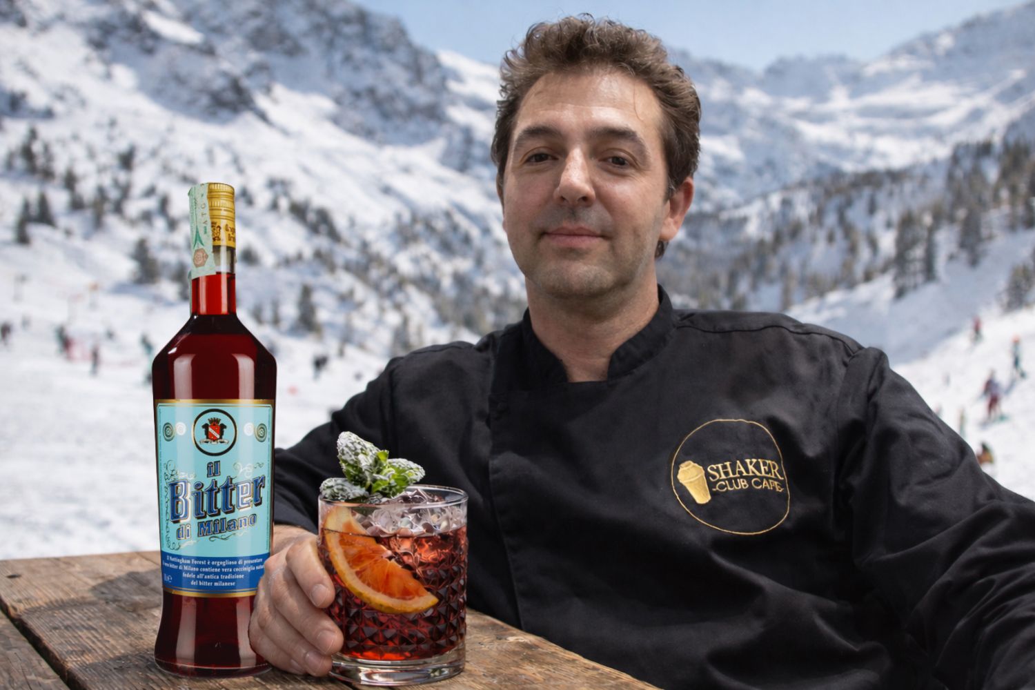 Milano Cortina Cocktail 2026 servito in un bar italiano durante l’attesa delle Olimpiadi Invernali