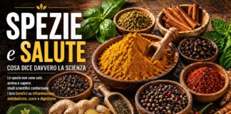 Spezie benefici e proprietà: cosa dice la scienza Spezie benefici e proprietà con curcuma pepe nero zenzero peperoncino per salute e metabolismo