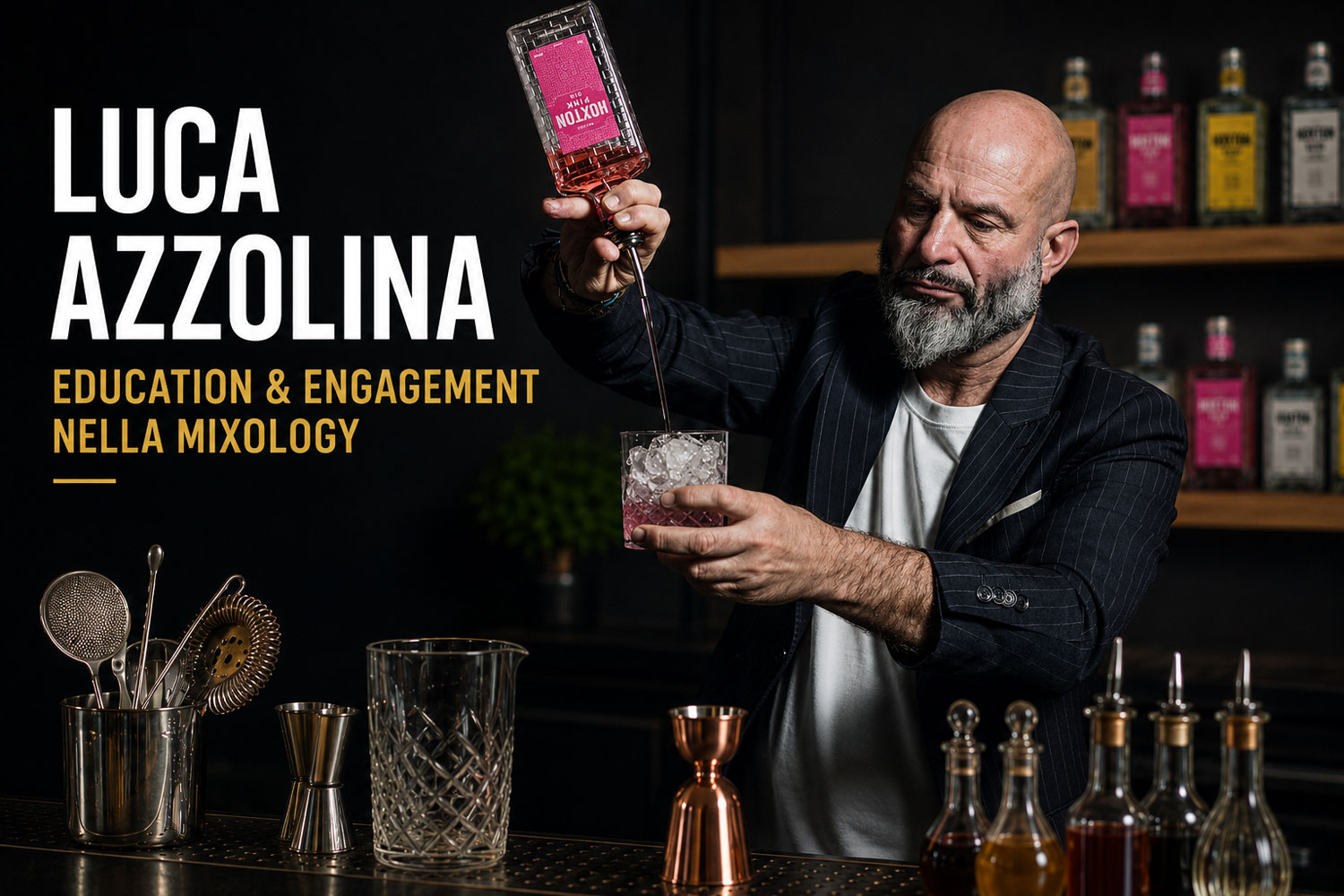 Luca Azzolina Education & Engagement nella mixology, formazione beverage e masterclass per bartender nel settore HoReCa