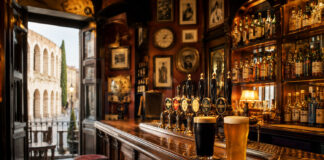 Migliori pub a Verona: locali inglesi e irlandesi Migliori pub Verona con bancone in legno, pinte di birra e atmosfera da public house inglese e irlandese nel centro della città.