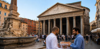 Pantheon e VICO: la combo d’agosto nel cuore di Roma Pantheon di sera con VICO Pizza&Wine e pizza nel centro di Roma