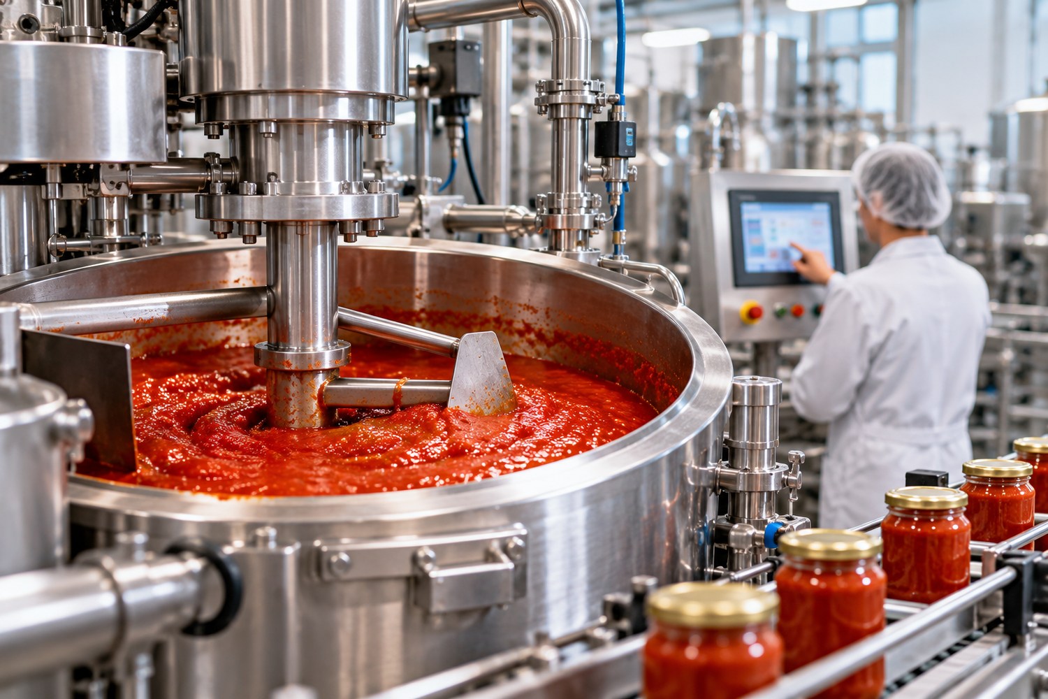 Macchine per industria alimentare con impianto automatizzato per la trasformazione del food